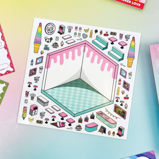 Pipsticks Floats & Fries Isometric Stickers