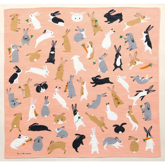 Rabbit Handkerchief by Yoko Matsumoto