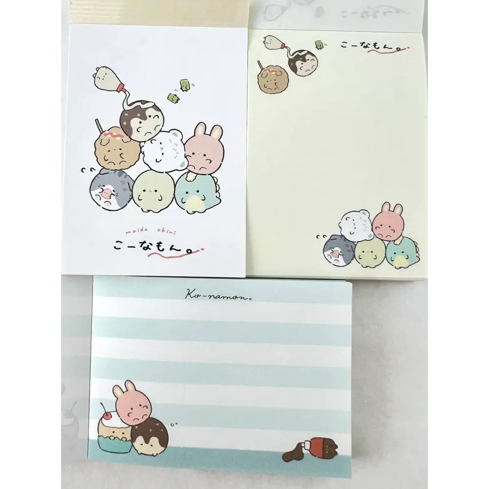 Round Animals Takoyaki Mini Notepad - Notebooks & notepads