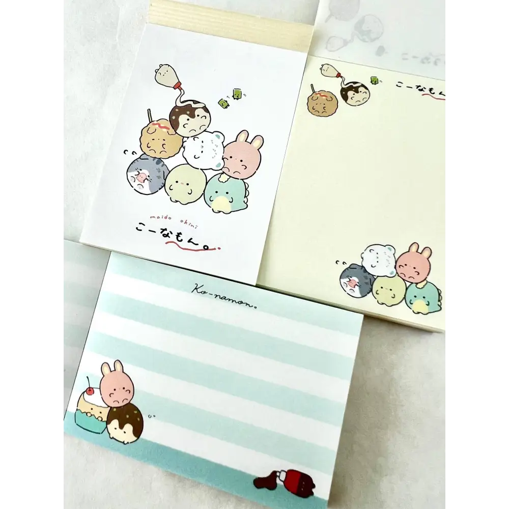 Round Animals Takoyaki Mini Notepad - Notebooks & notepads