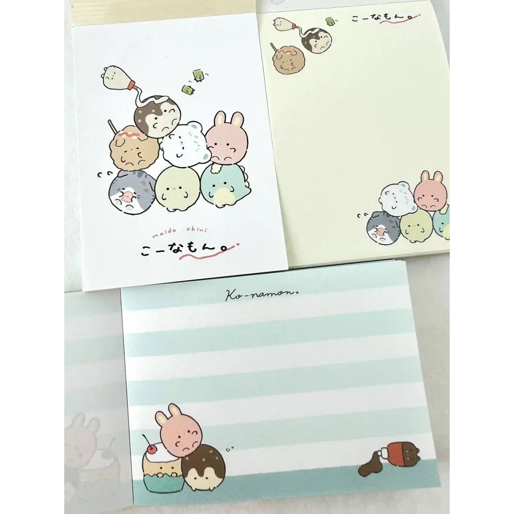 Round Animals Takoyaki Mini Notepad - Notebooks & notepads