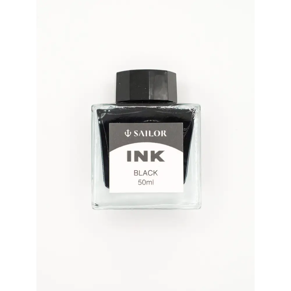 Sailor Black Fountain Pen Ink - 50ml Bottle - Pen Ink & Refills