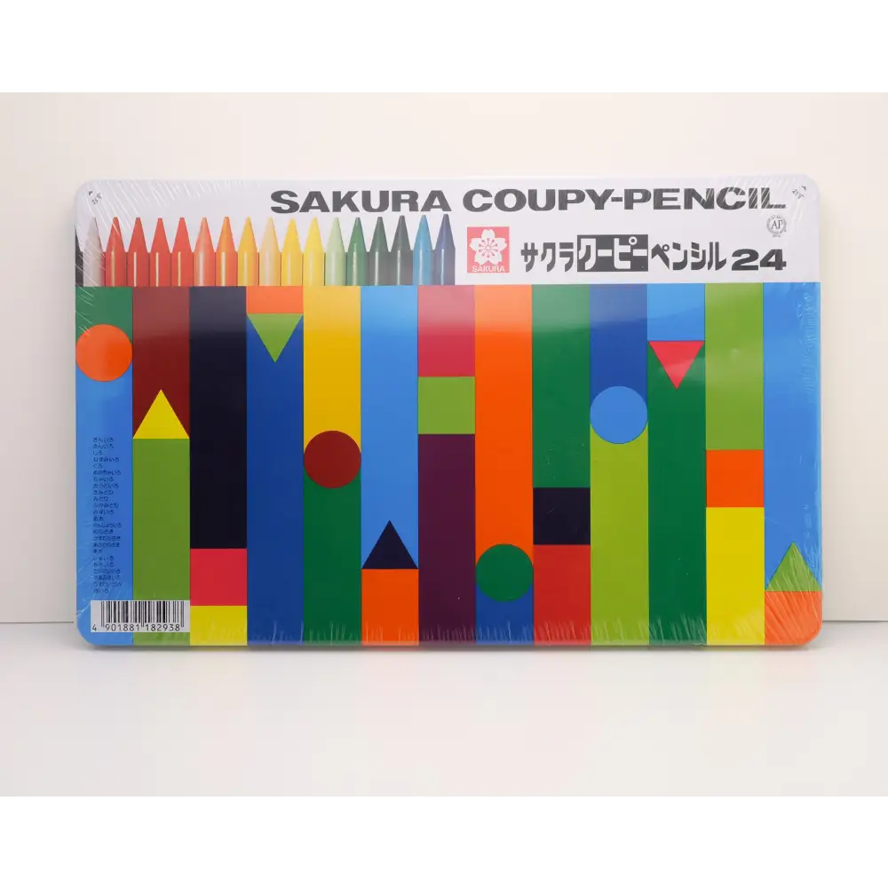 SAKURA CRAY-PAS 24-Color Pencil Set - 24 colors of cool-pea pencils (in a can) - pencils