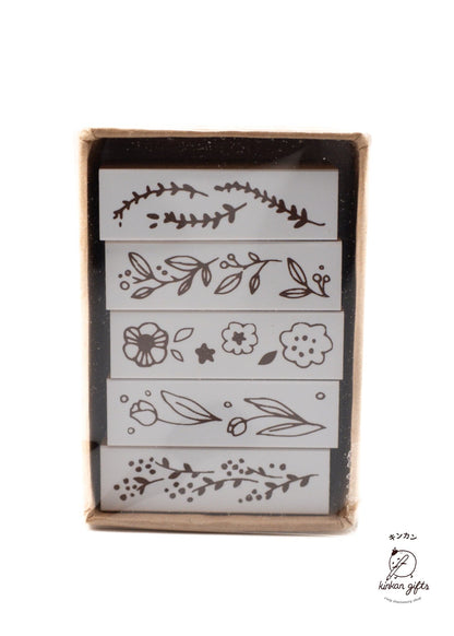 SANBY CO.,LTD. Line Deco Stamp Botanical Stamp Botanica