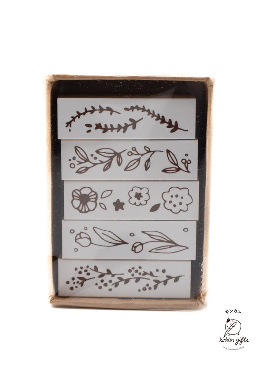 SANBY CO.,LTD. Line Deco Stamp Botanical Stamp Botanica