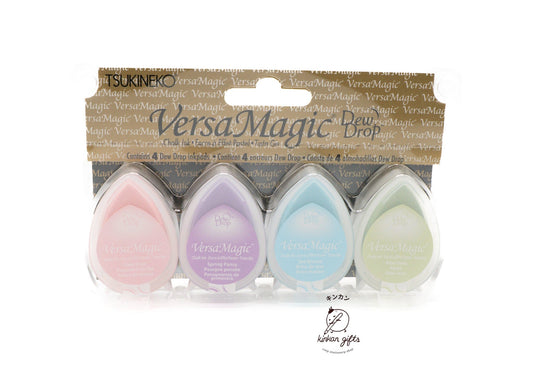 SANBY CO.,LTD. pretty pastel Stamp Ink Pad Versa Magic Drop 4-color sets