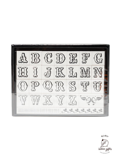 SANBY CO.,LTD. Sanby - Vintage Alphabet Stamps (29 pc.)