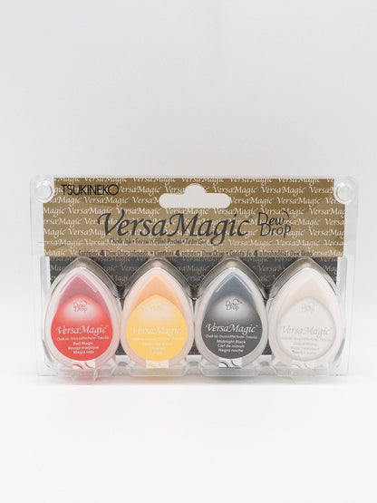 SANBY CO.,LTD. Stamps Clowning Around Tsukineko VersaMagic Dew Drop Ink Pad - 4 Color Set