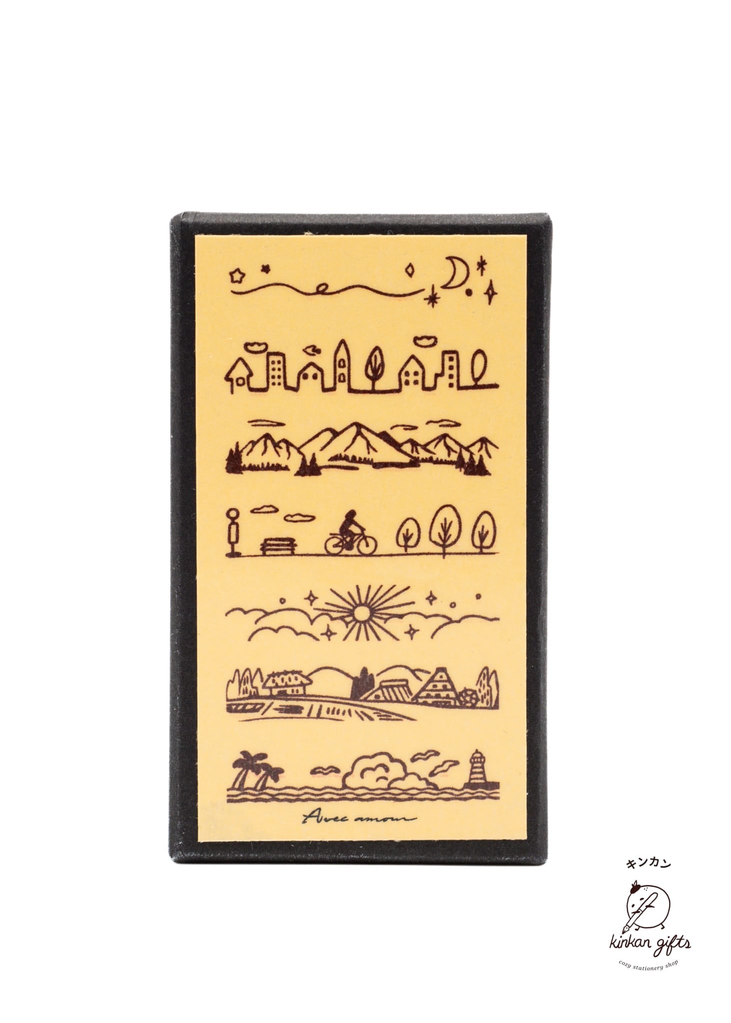 SANBY CO.,LTD. Stamps & Ink Pads Landscapes SANBY x Avec Amour Mini Stamp Set - 7-pcs