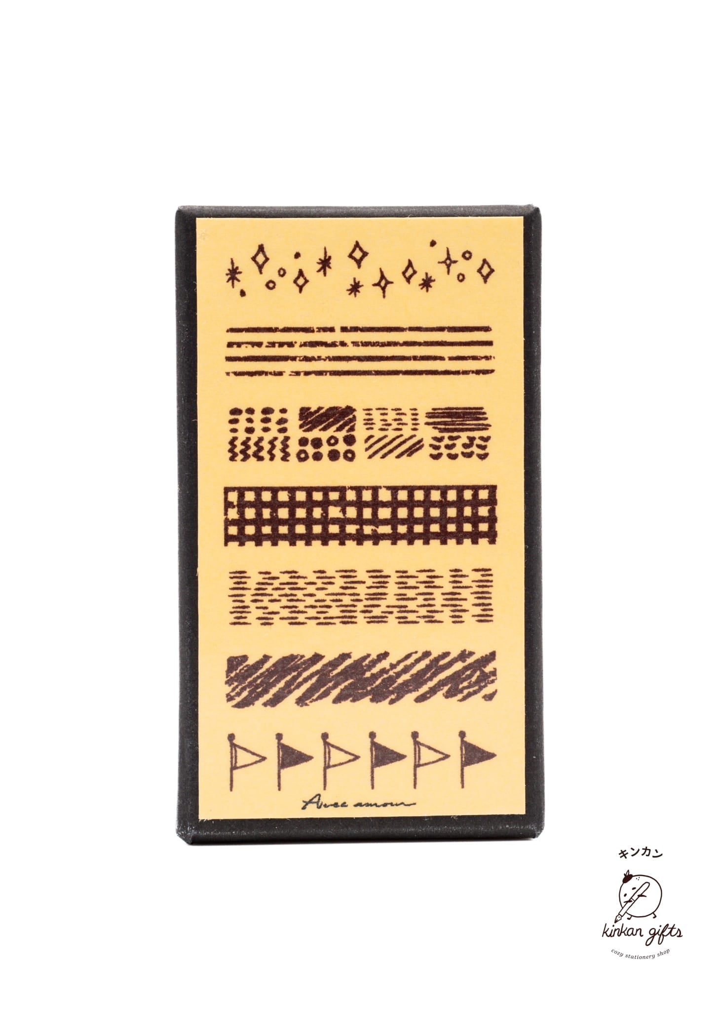 SANBY CO.,LTD. Stamps & Ink Pads Pattern SANBY x Avec Amour Mini Stamp Set - 7-pcs