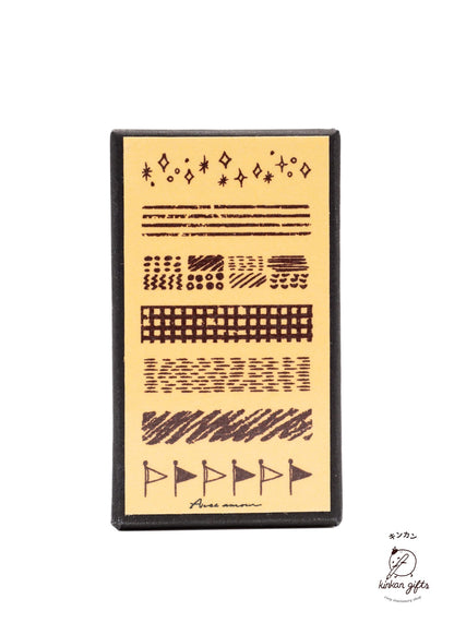 SANBY CO.,LTD. Stamps & Ink Pads Pattern SANBY x Avec Amour Mini Stamp Set - 7-pcs