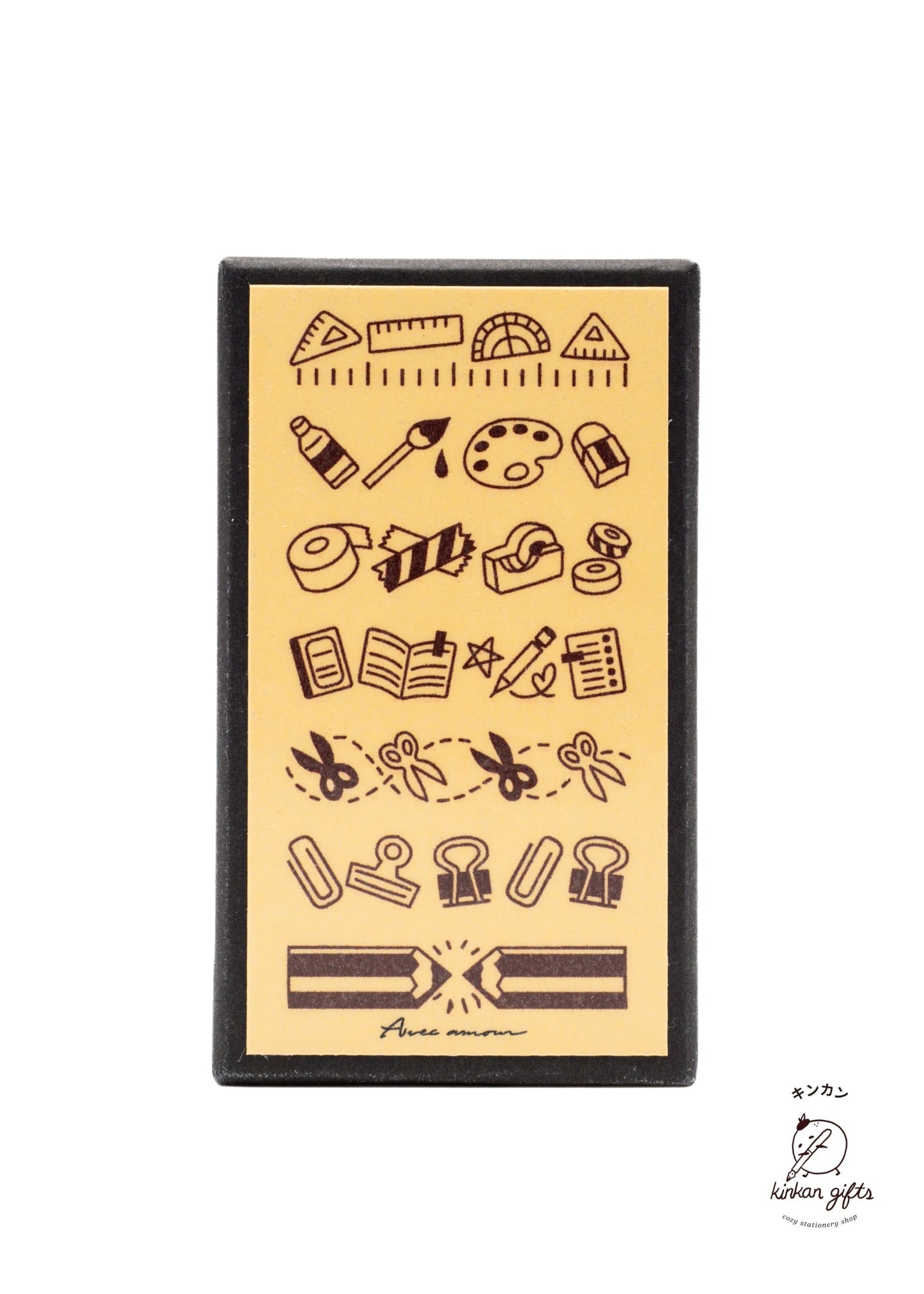SANBY CO.,LTD. Stamps & Ink Pads Stationery SANBY x Avec Amour Mini Stamp Set - 7-pcs