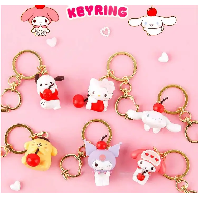 Sanrio Sweet Soda Cup Figure Keychain Key Ring -Open Box