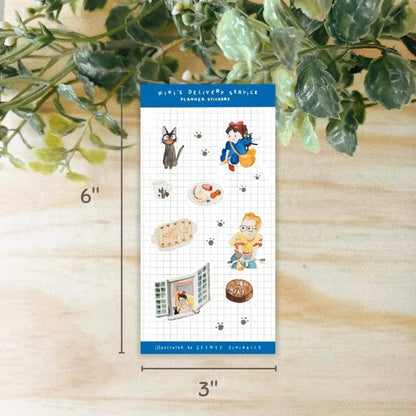 Seenee Scribbles Sticker Sheet Kiki's Delivery Service Sticker Sheet