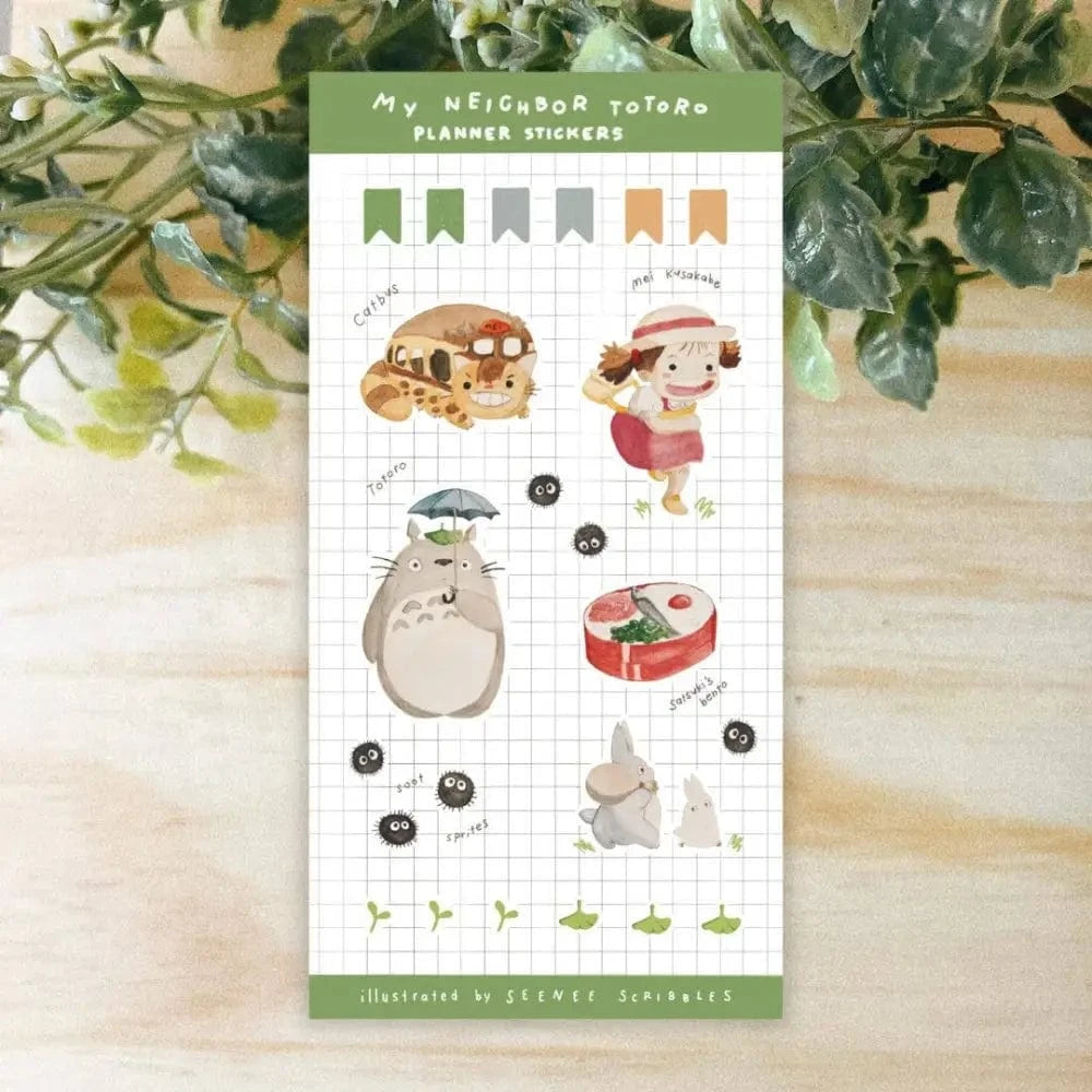 Seenee Scribbles Sticker Sheet My Neighbor Totoro Sticker Sheet