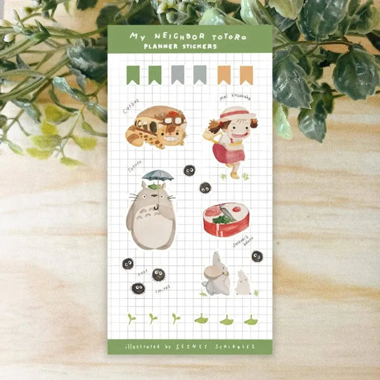 Seenee Scribbles Sticker Sheet My Neighbor Totoro Sticker Sheet