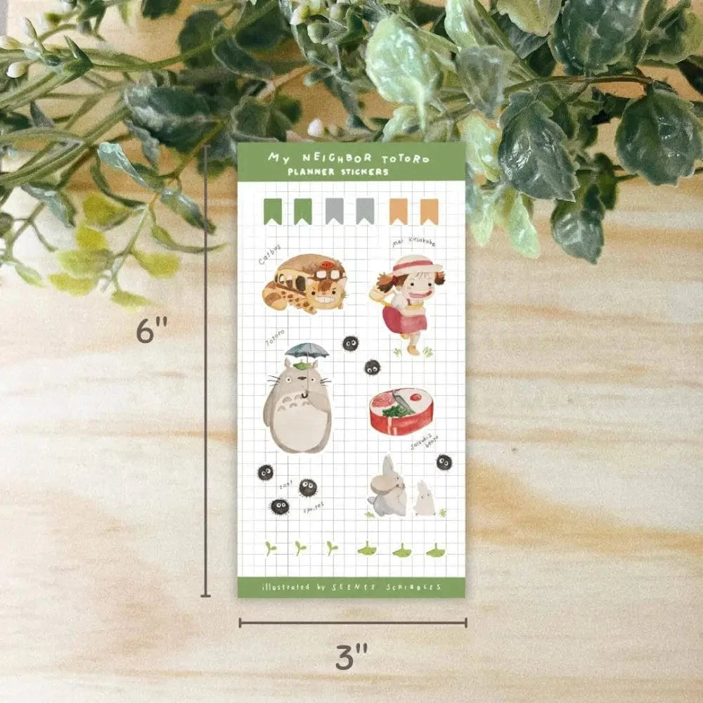 Seenee Scribbles Sticker Sheet My Neighbor Totoro Sticker Sheet