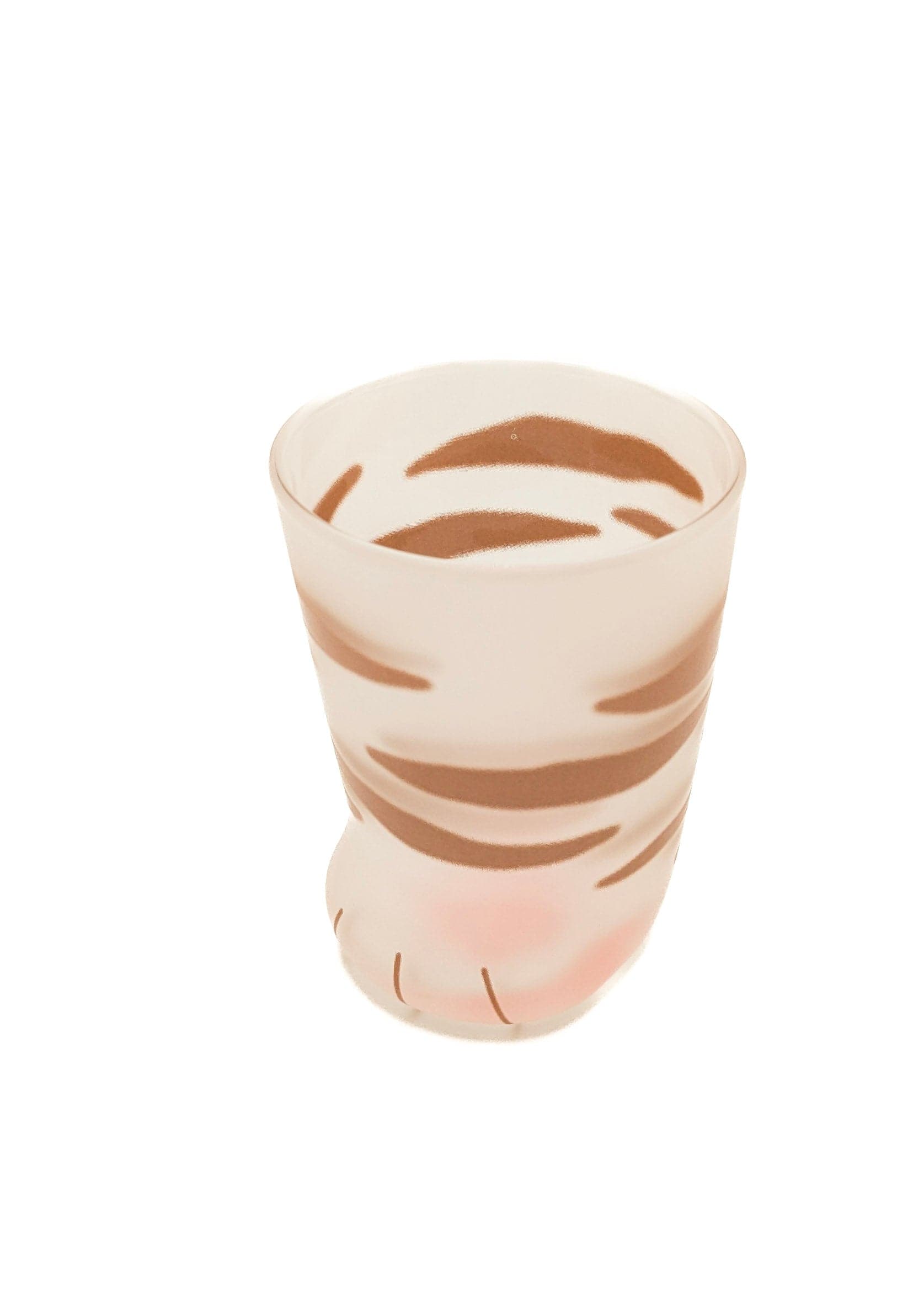 Shimoyama Co., Ltd. Cups & Mugs Coconeco Striped Cat Paw Glass