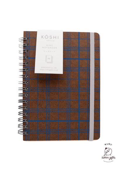SHOGADO Co.,Ltd. SHOGADO - KOSHI Lattice A6 Ring Notebook
