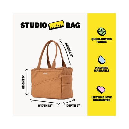 Soolla Cinnamon Soolla Studio Bag, Cinnamon, Pottery Tool Bag