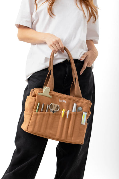 Soolla Soolla Studio Artist Bag, Banana Peel, Stationery Tote