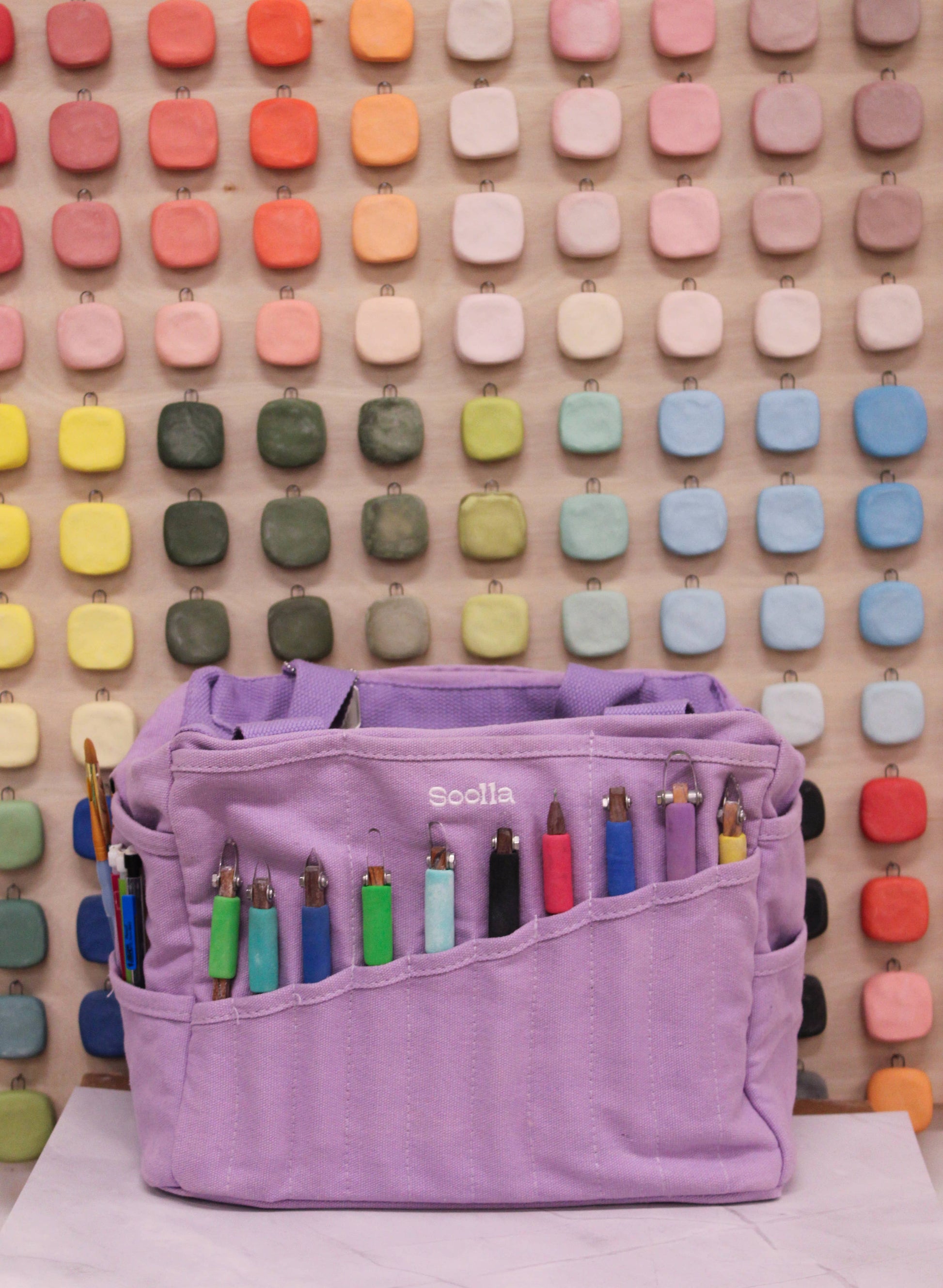 Soolla Soolla Studio Artist Bag, Lilac Love, Knitting Project Bag
