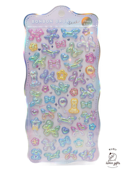 Spoon Inc. Decorative Stickers balloon dogs BonBon Drop Stickers - Aurora