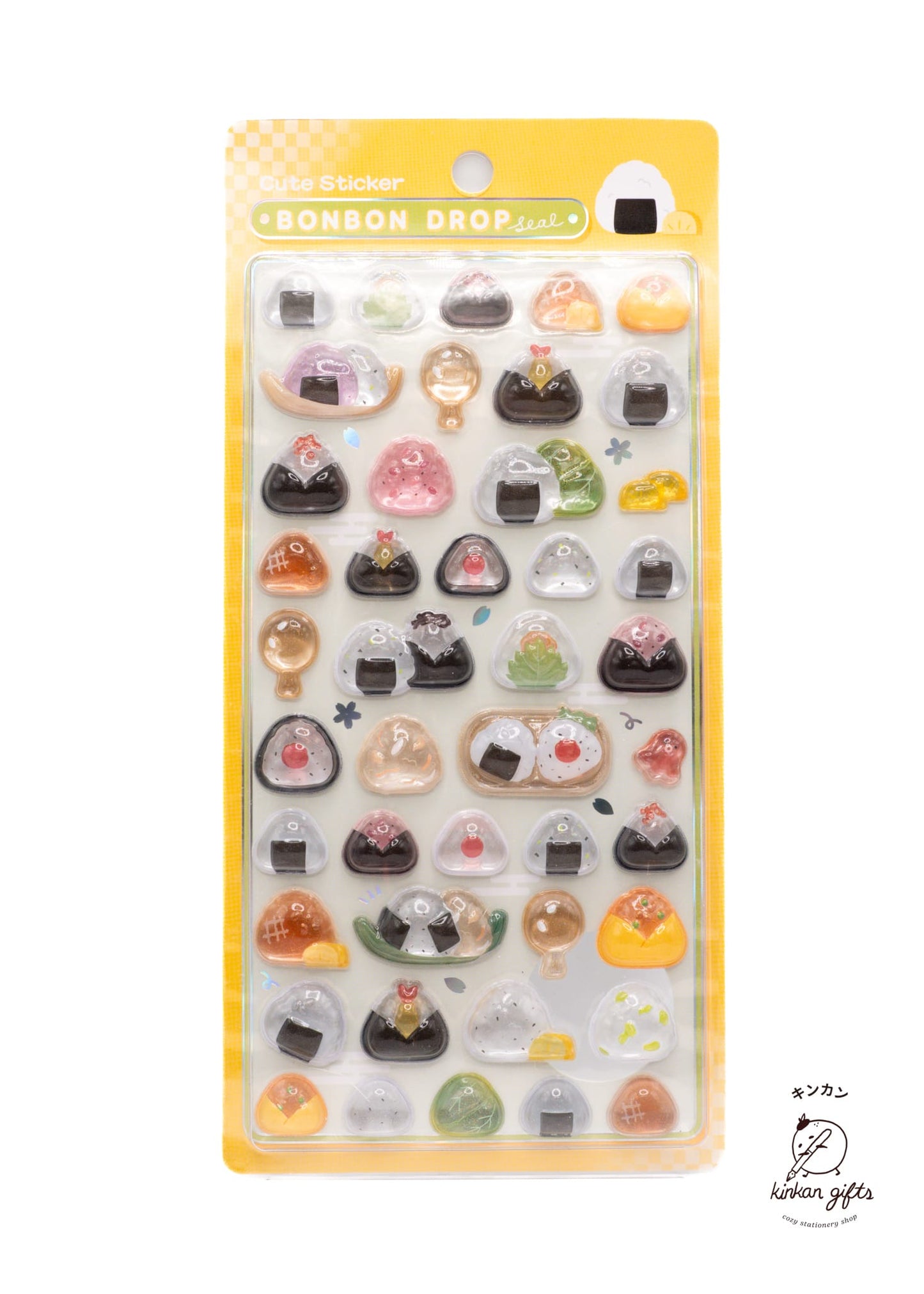 Spoon Inc. Decorative Stickers Bon Bon Drop Stickers - Onigiri