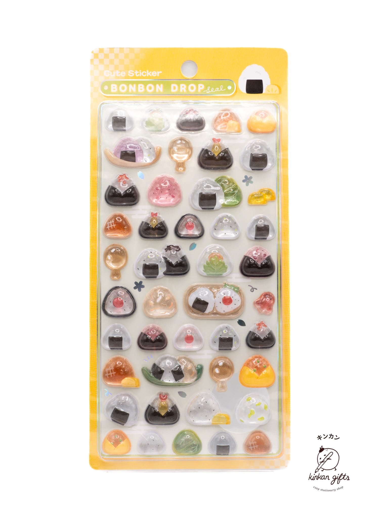 Spoon Inc. Decorative Stickers Bon Bon Drop Stickers - Onigiri