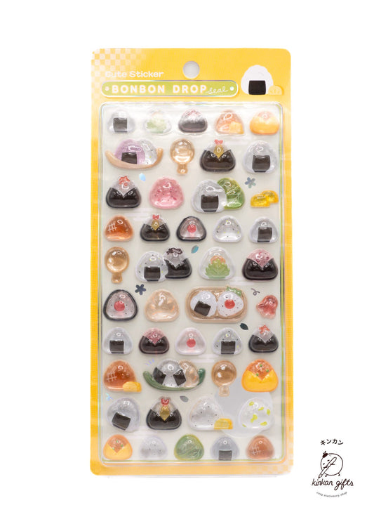 Spoon Inc. Decorative Stickers Bon Bon Drop Stickers - Onigiri
