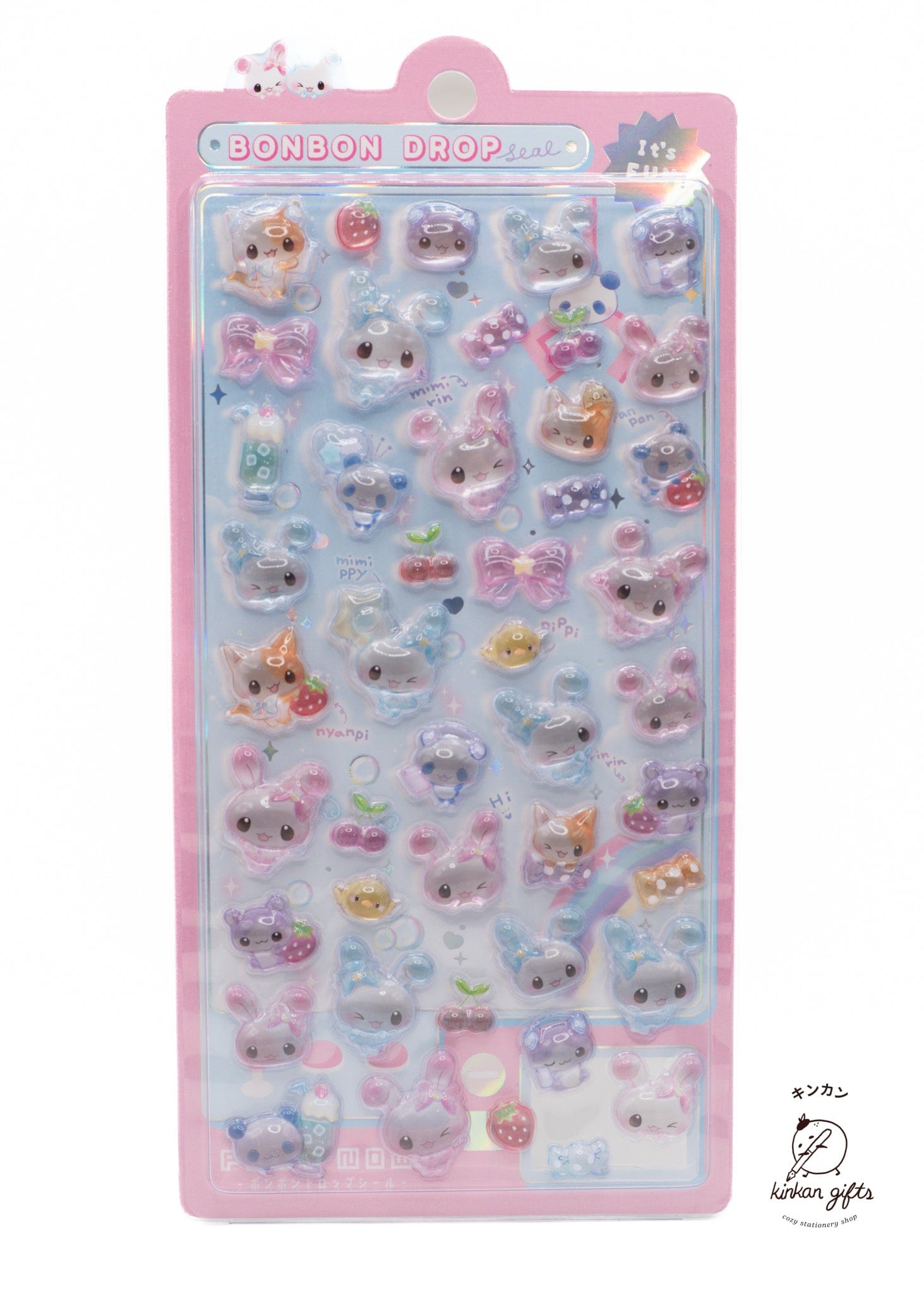 Spoon Inc. Decorative Stickers bunnies/cats/pandas BonBon Drop Stickers