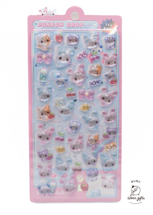 Spoon Inc. Decorative Stickers bunnies/cats/pandas BonBon Drop Stickers