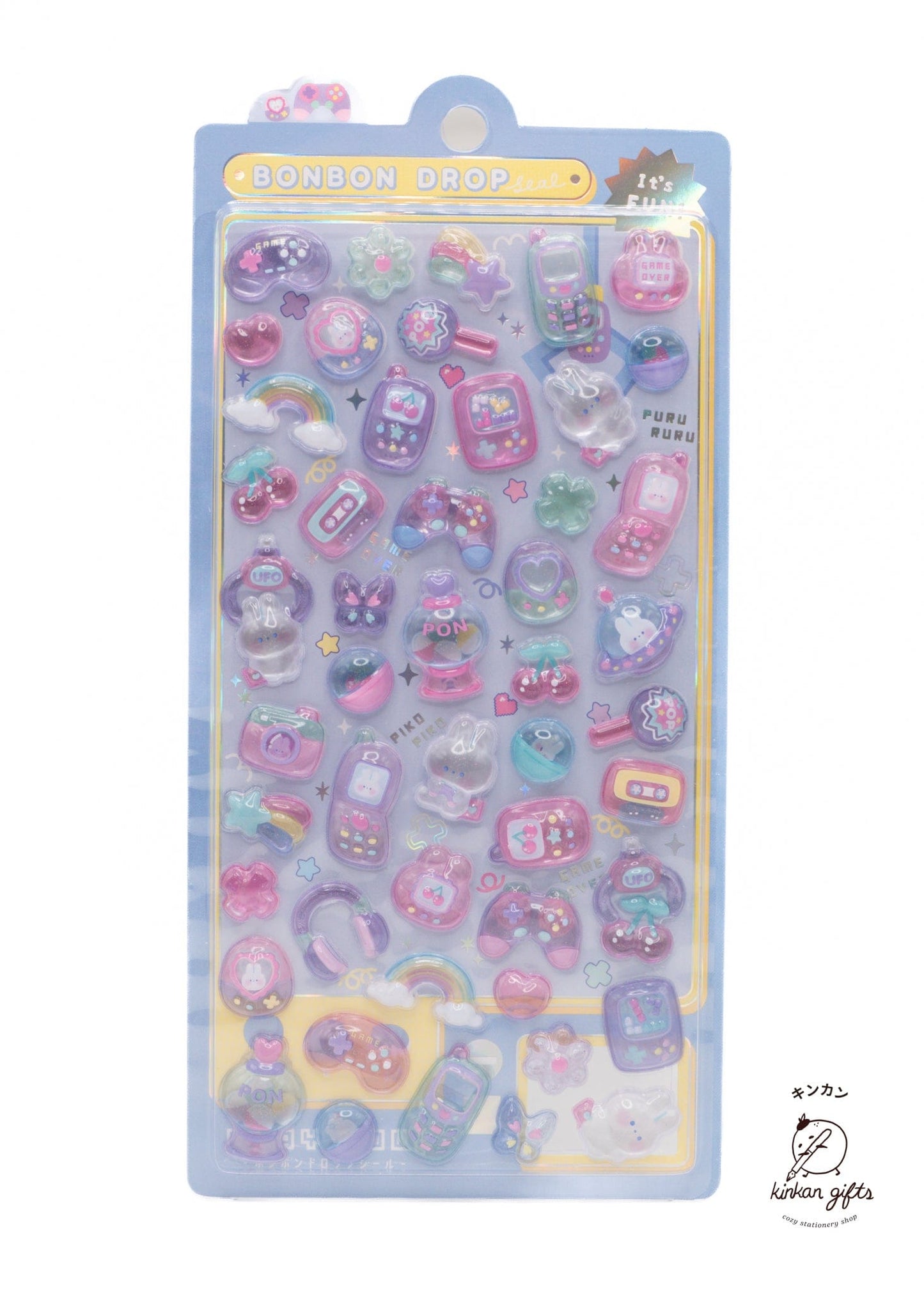 Spoon Inc. Decorative Stickers bunnies on da phone BonBon Drop Stickers
