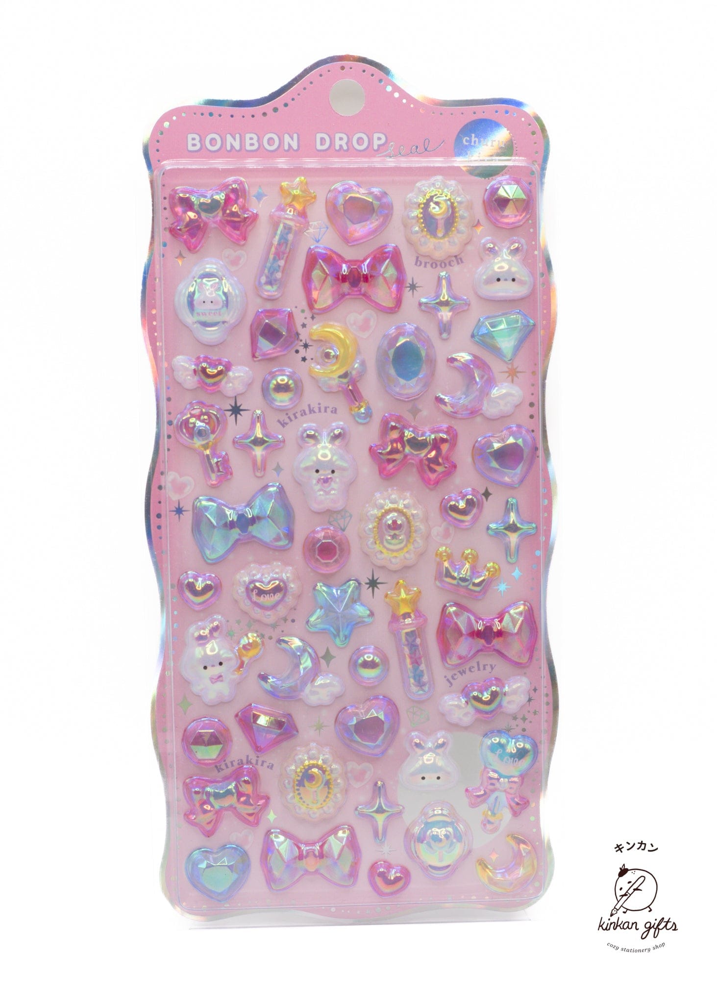 Spoon Inc. Decorative Stickers bunny bows BonBon Drop Stickers - Aurora