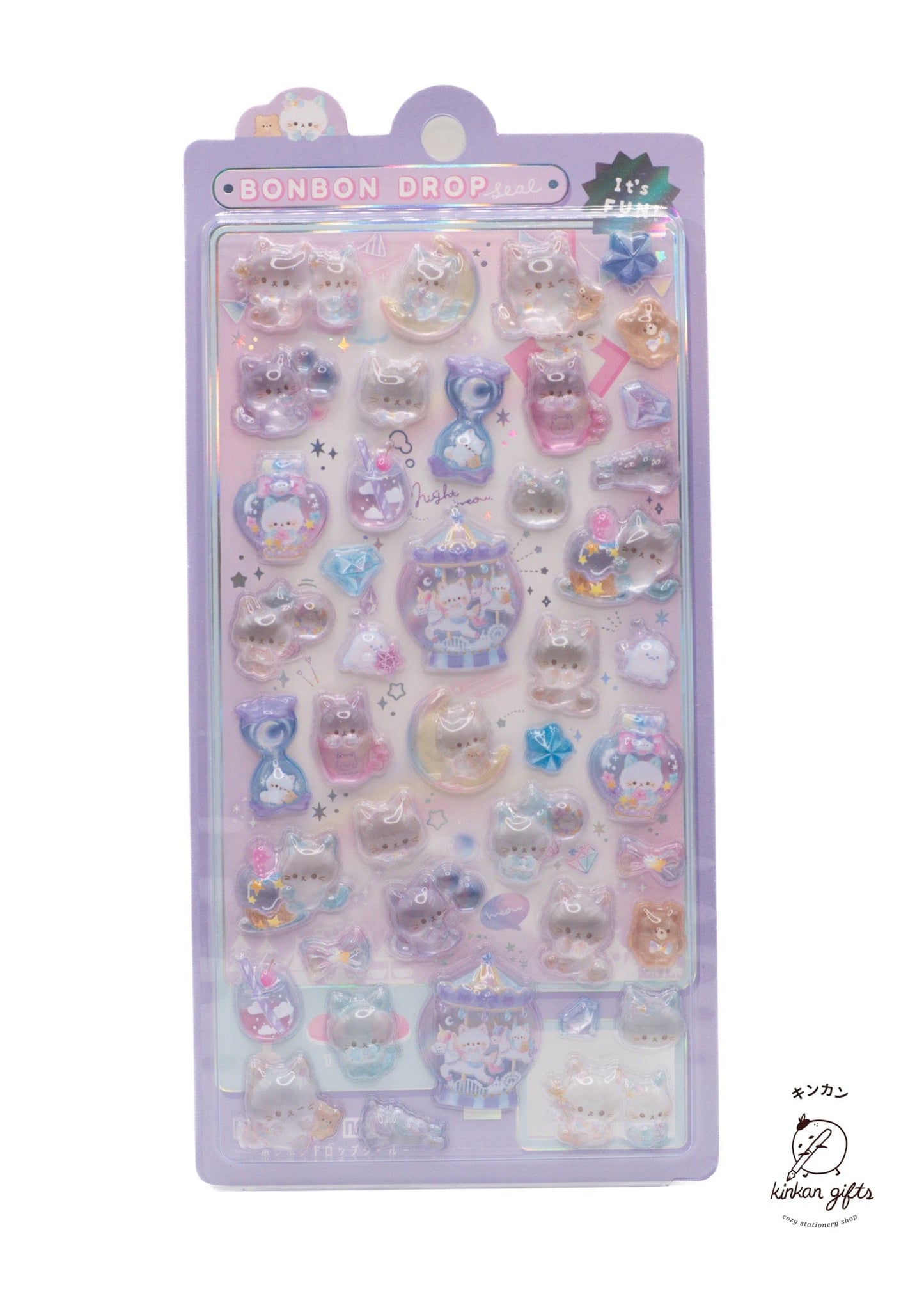 Spoon Inc. Decorative Stickers carnival cats BonBon Drop Stickers