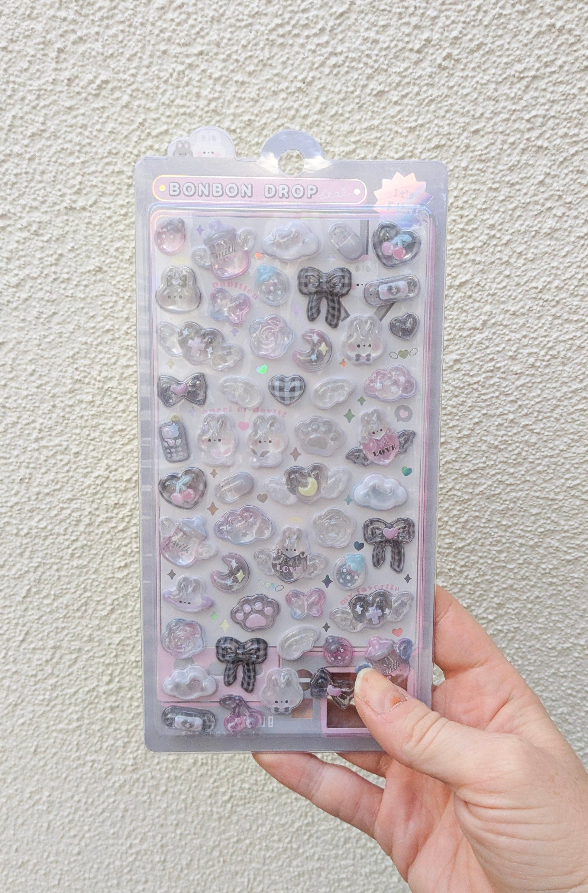 Spoon Inc. Decorative Stickers Grey BonBon Drop Stickers