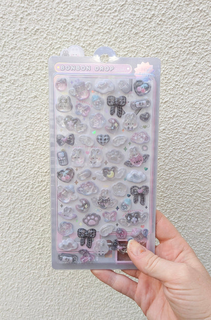 Spoon Inc. Decorative Stickers Grey BonBon Drop Stickers