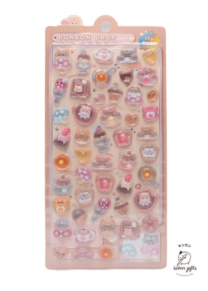 Spoon Inc. Decorative Stickers hampters BonBon Drop Stickers
