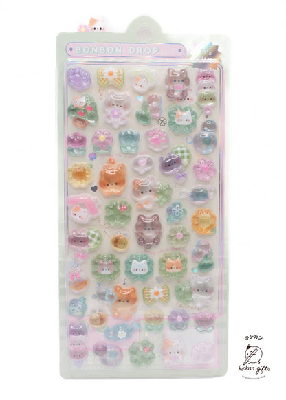 Spoon Inc. Decorative Stickers lucky cats BonBon Drop Stickers