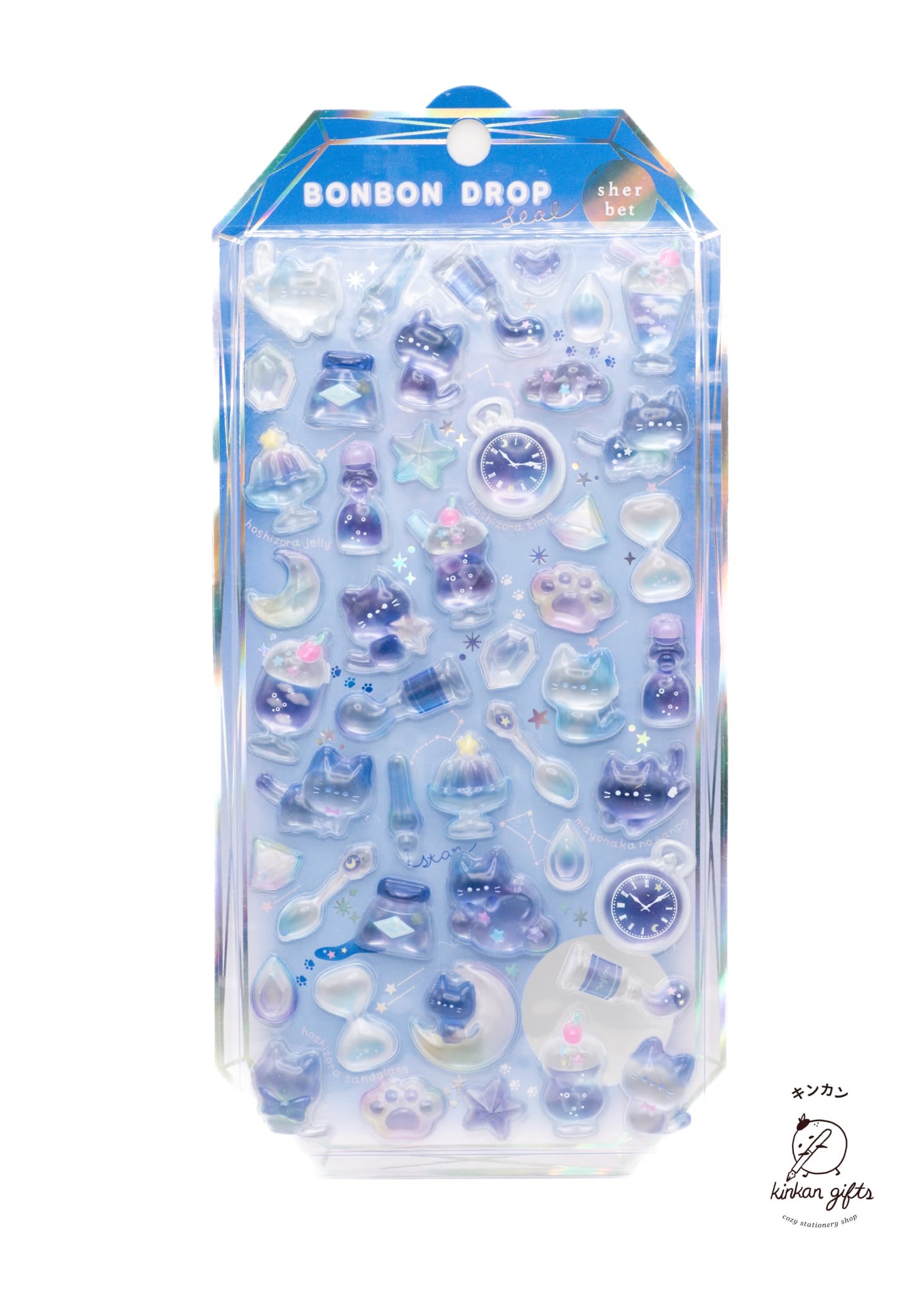 Spoon Inc. Decorative Stickers Midnight Cat Bon Bon Drop Sherbet