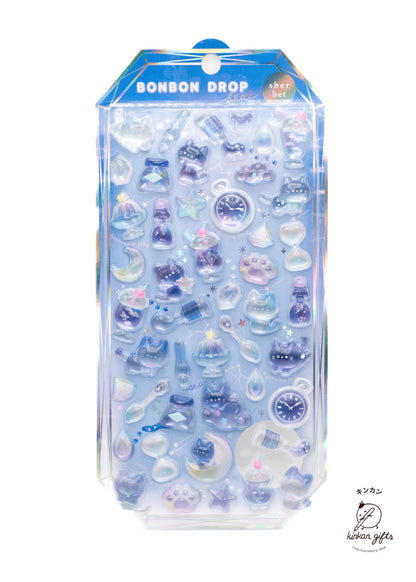 Spoon Inc. Decorative Stickers Midnight Cat Bon Bon Drop Sherbet