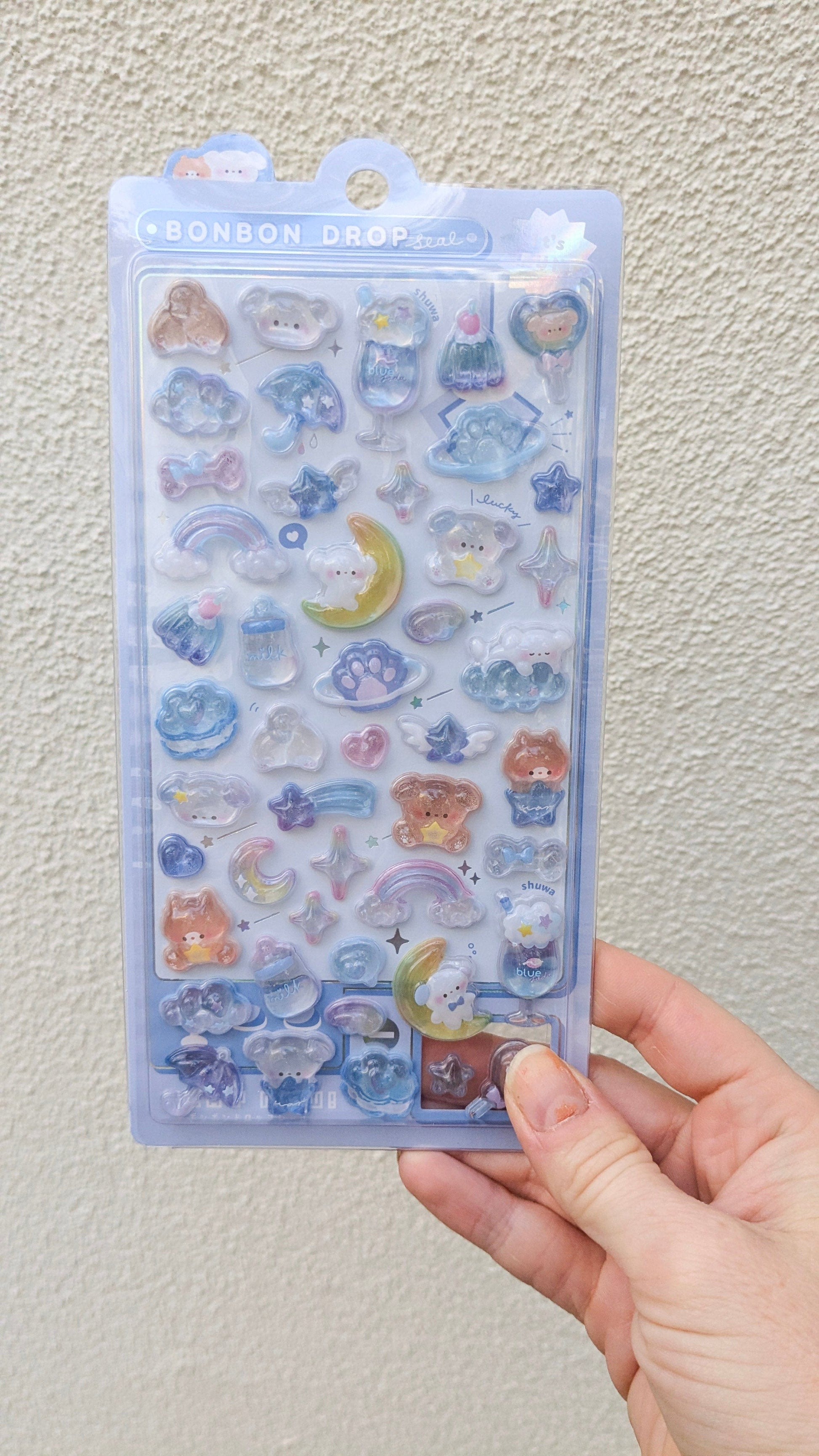 Spoon Inc. Decorative Stickers pastel blue BonBon Drop Stickers