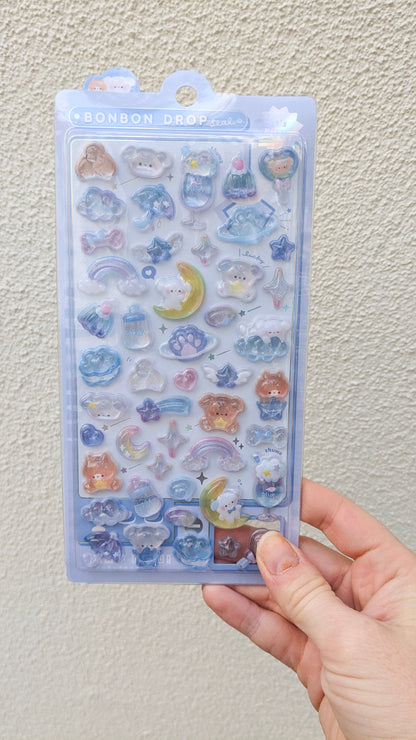 Spoon Inc. Decorative Stickers pastel blue BonBon Drop Stickers
