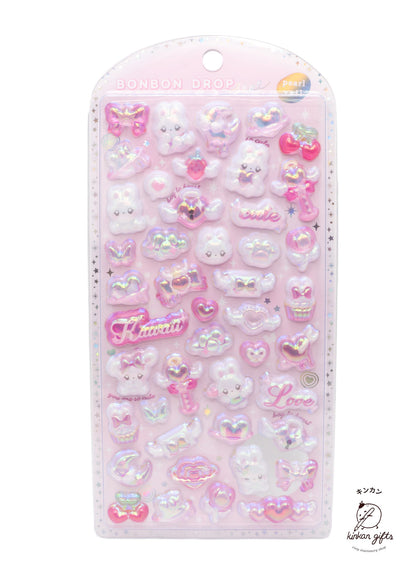 Spoon Inc. Decorative Stickers Pink Bon Bon Drop Stickers - Pearl Veil