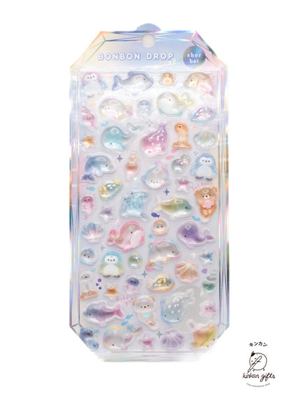 Spoon Inc. Decorative Stickers Sea Animals Bon Bon Drop Sherbet