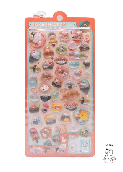 Spoon Inc. Decorative Stickers sushi cats BonBon Drop Stickers