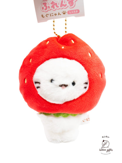 Spoon Inc. Keychains Shiratama - Strawberry Mogunyan - Keychain Plush