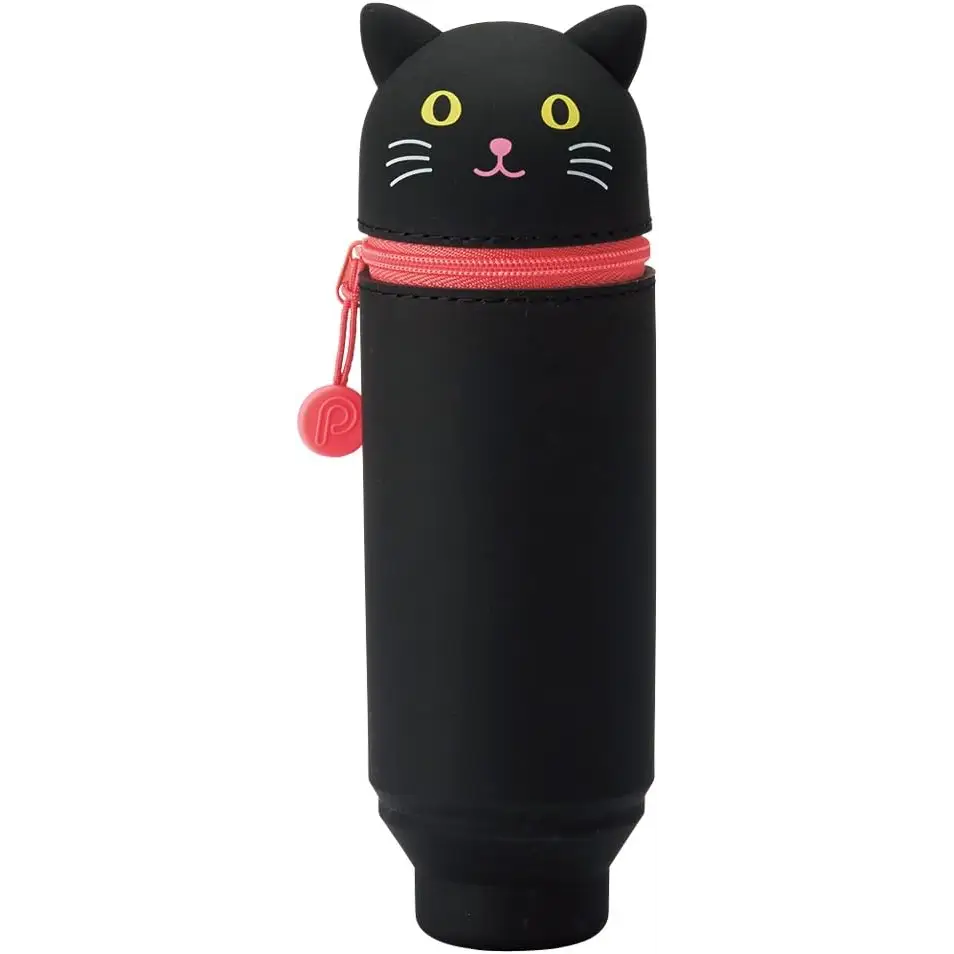 Standing Animal Pen Case - Black Cat - pen & pencil cases