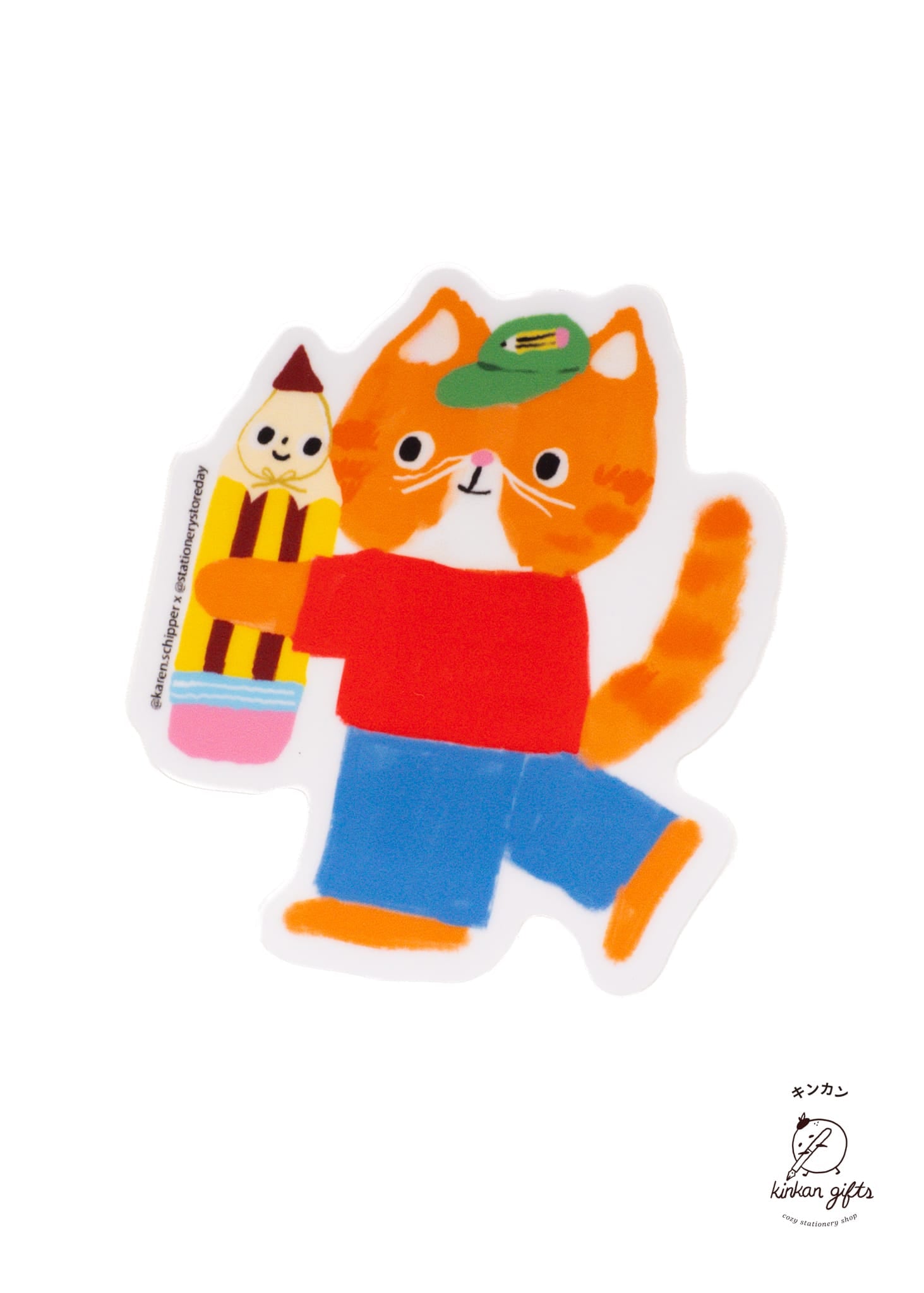 Stationery Store Day Stationery Store Day - Cat & Pencil Besties Vinyl Sticker