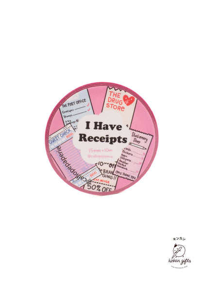 Stationery Store Day Stationery Store Day - I Have Receipts Regular Washi Tape